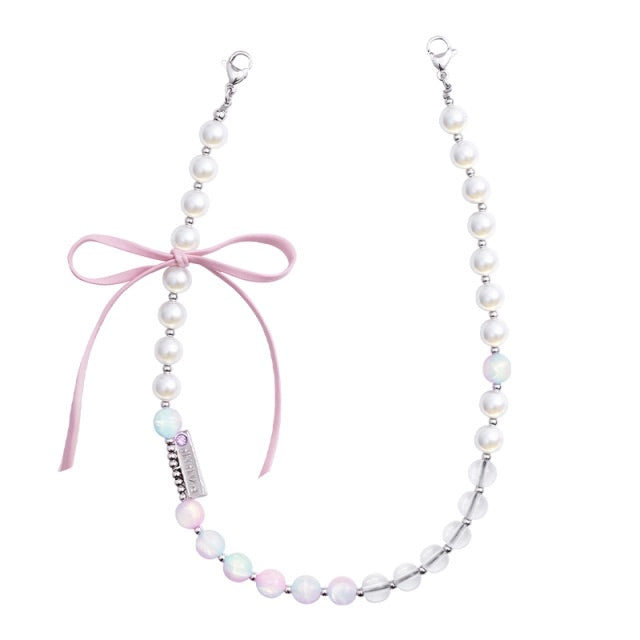 PYNANA PN-QTBL 2-in-1 Cross-body Metal Chain & Crystal Phone Charm Series