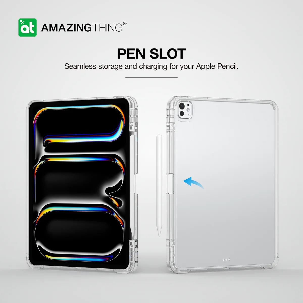 AmazingThing Minimal Plus Detachable Folio Case for iPad 2024