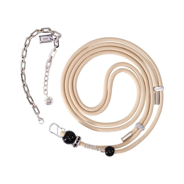PYNANA PN-XYBB 2-in-1 Rope Cross-body Strap & Metal Charm Chain Series
