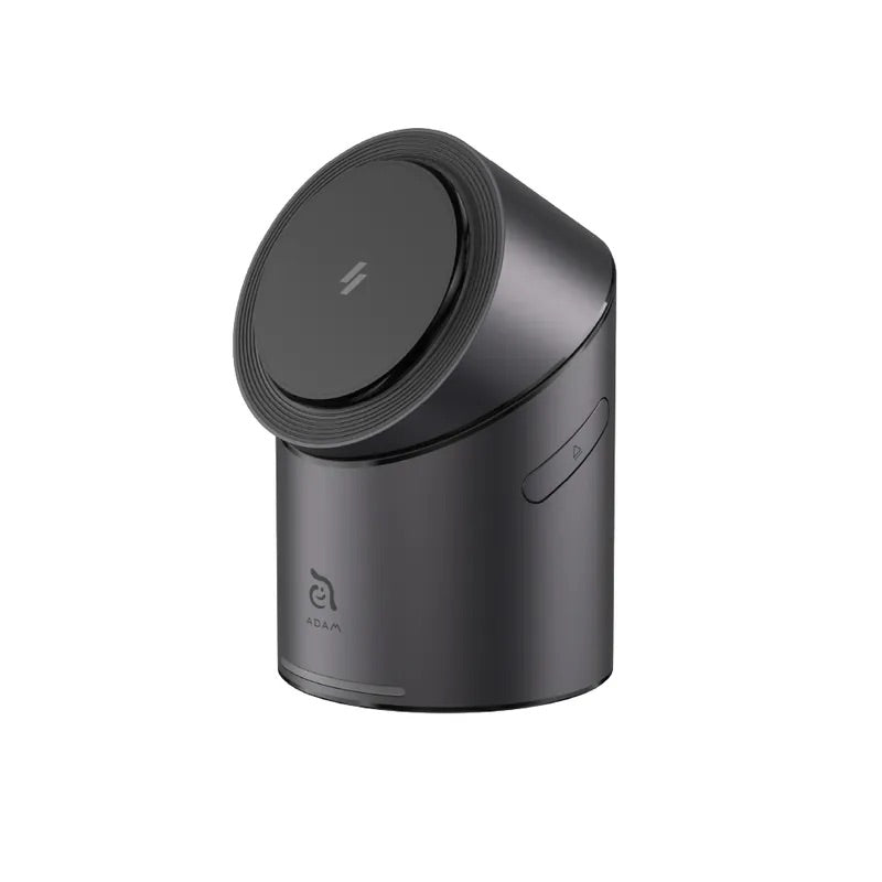 Adam Elements Mag Tube Qi2 3-in-1 Intelligent Charging Station - Grey