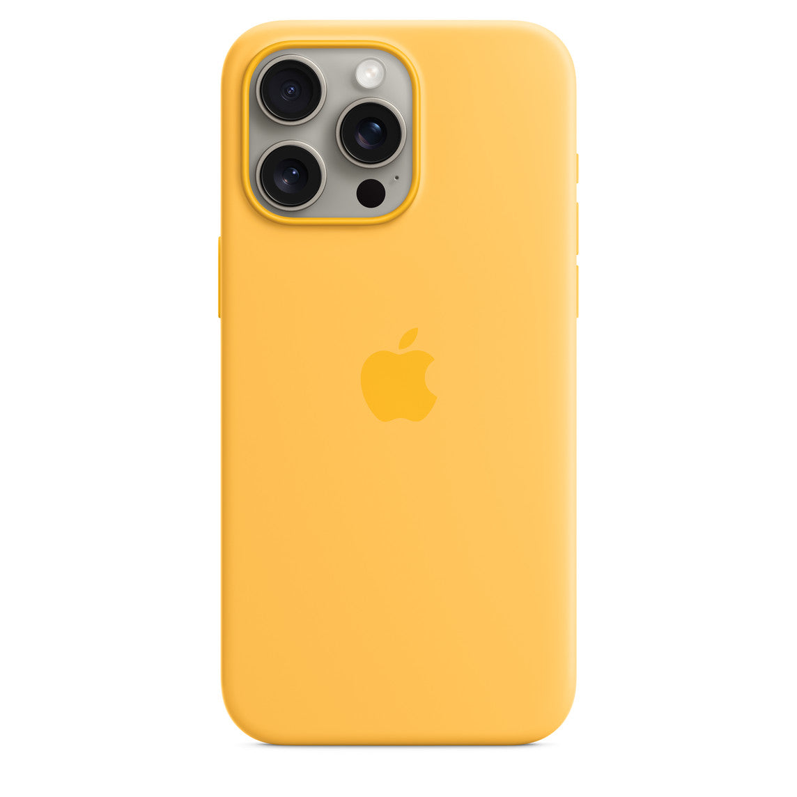 Apple Silicone Case with MagSafe for 15 Series - Sunshine