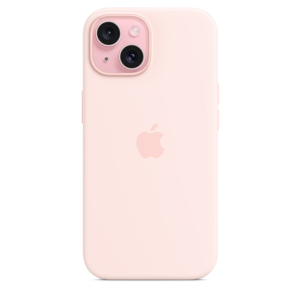 Apple Silicone Case with MagSafe for 15 Series - Light Pink