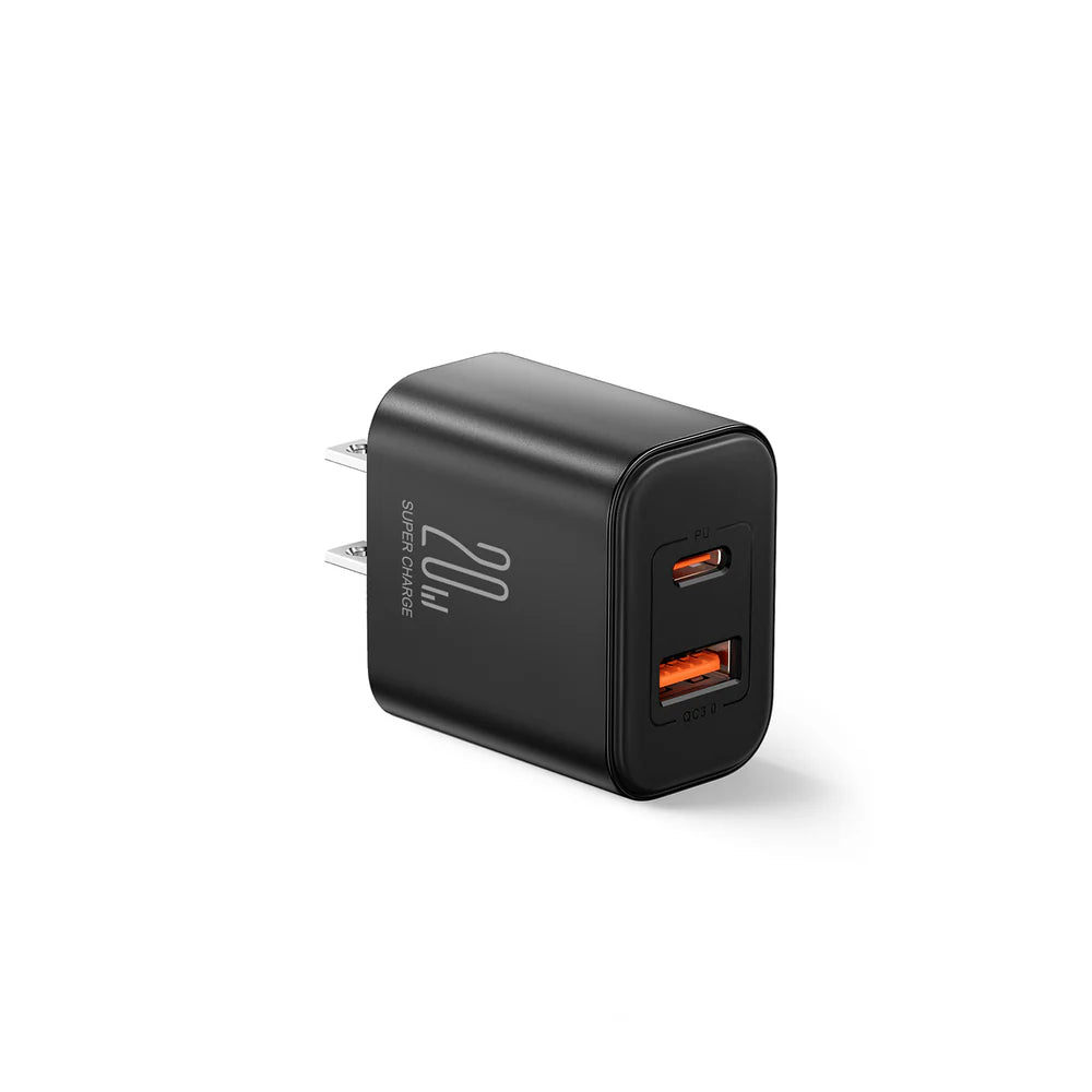 Joyroom JR-TCF05US 20W PD+QC 3.0 Dual Port Fast Charging Kit with Type-C to Lightning Cable (1m)