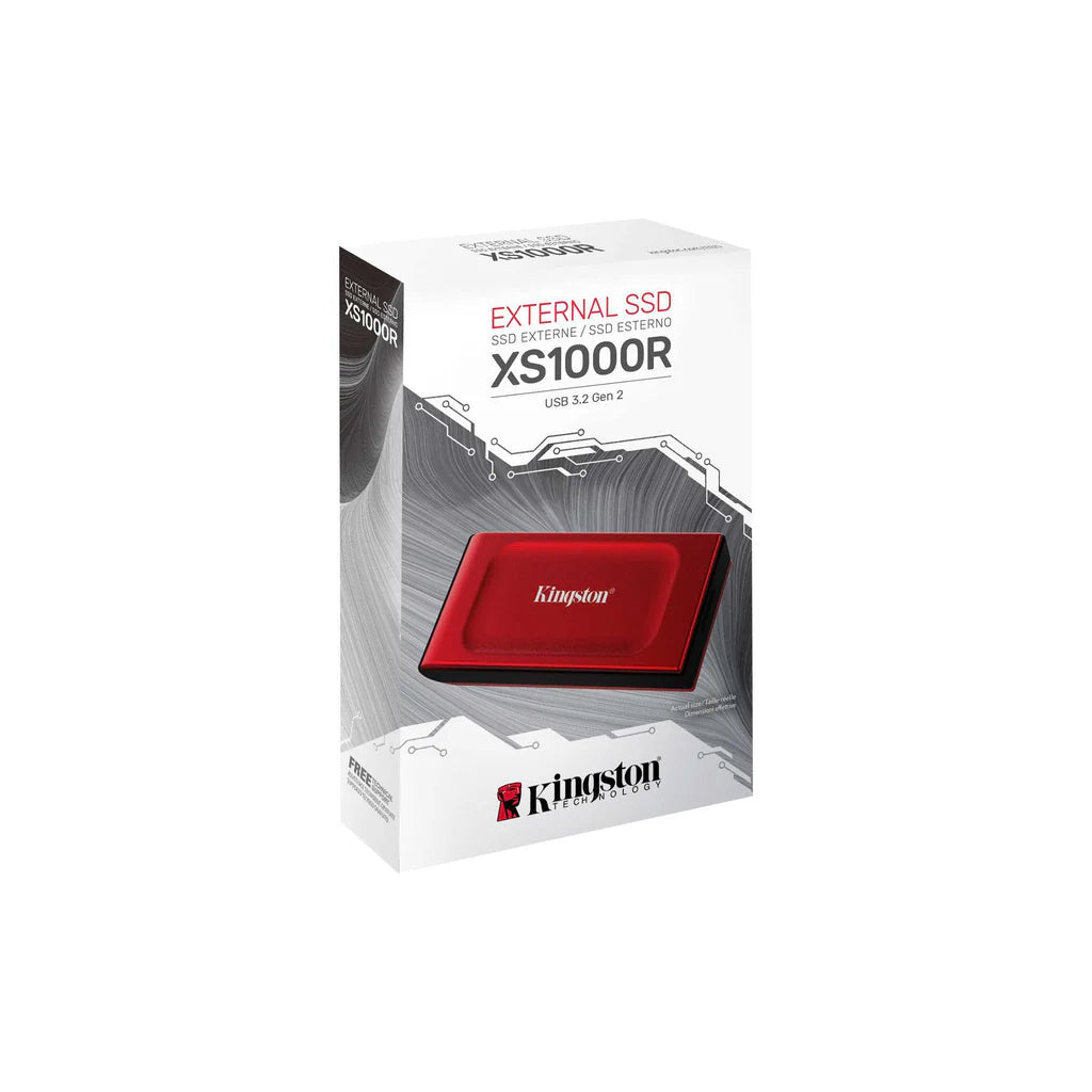 Kingston XS1000R 2TB External SSD - Red
