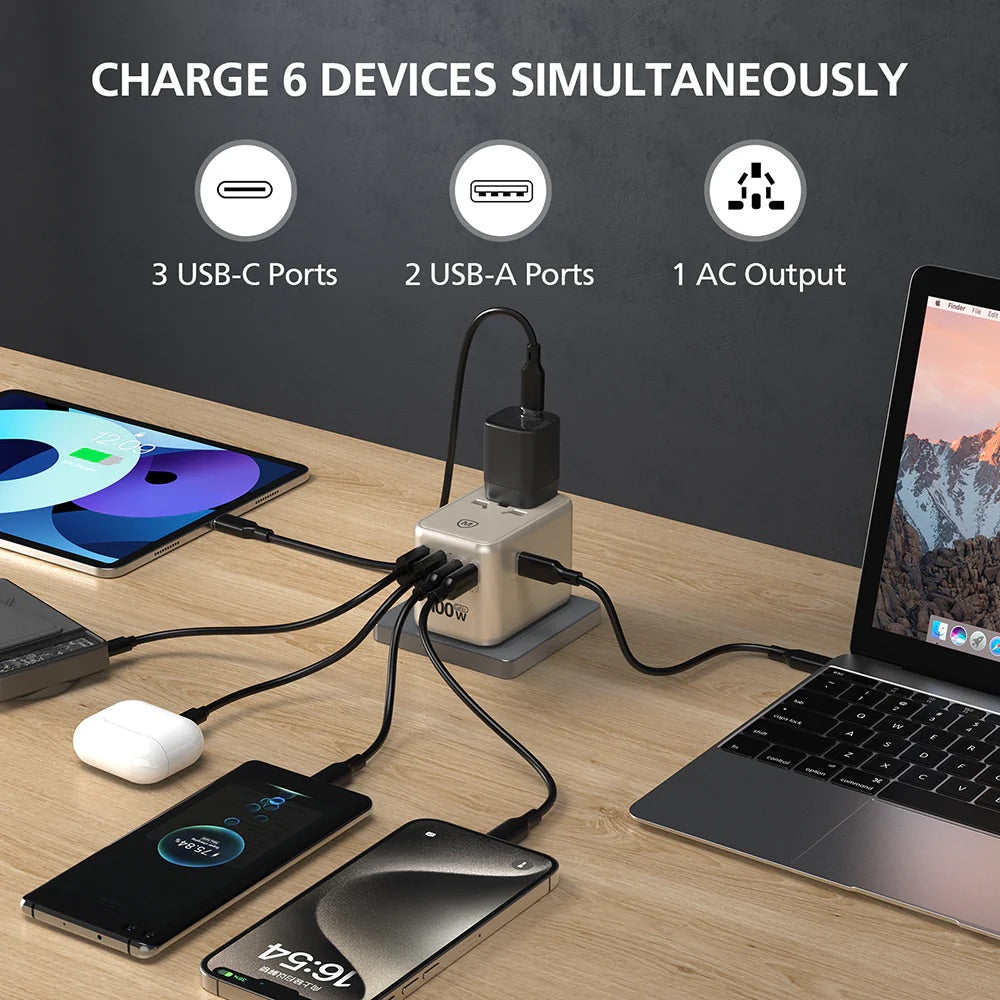 Micropack MTA-5100 100W GaN Travel Adapter