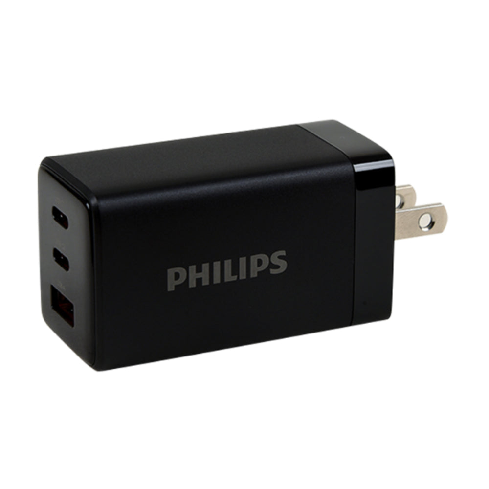 Philips DLP6333CB/74 65W 3-Port Wall Charger - Black