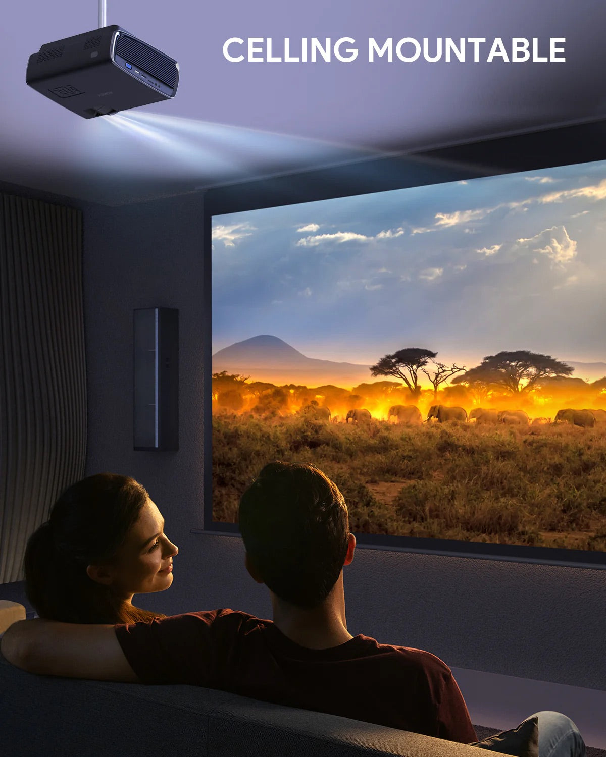 Aukey RD-870S Cinex S Lite Full HD 1080P Wi-Fi LED Projector