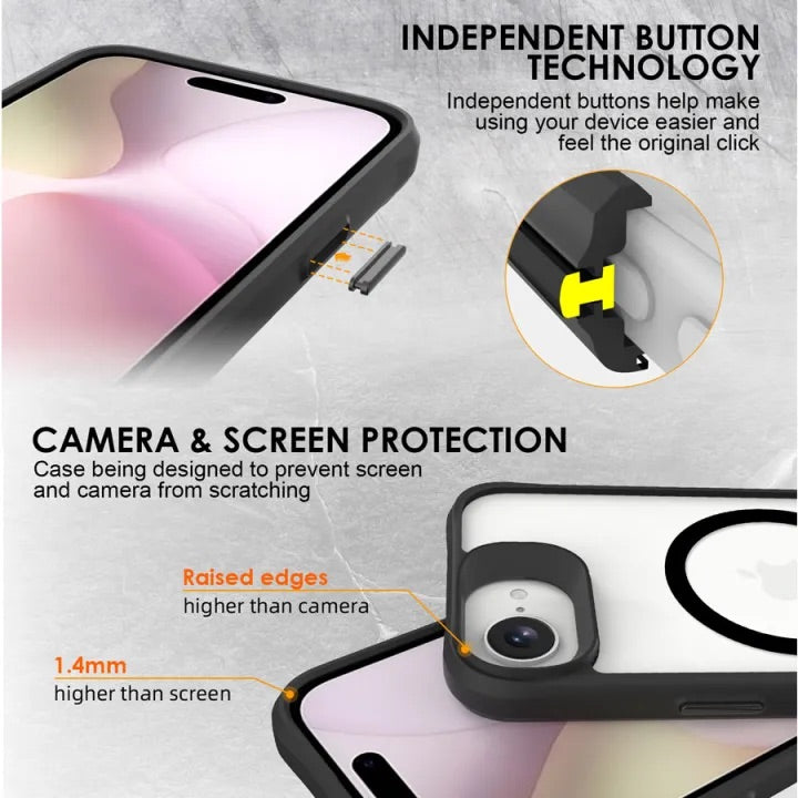 Jinya XPRO Protecting Case for iPhone 16e - Black