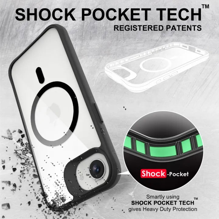 Jinya XPRO Protecting Case for iPhone 16e - Black