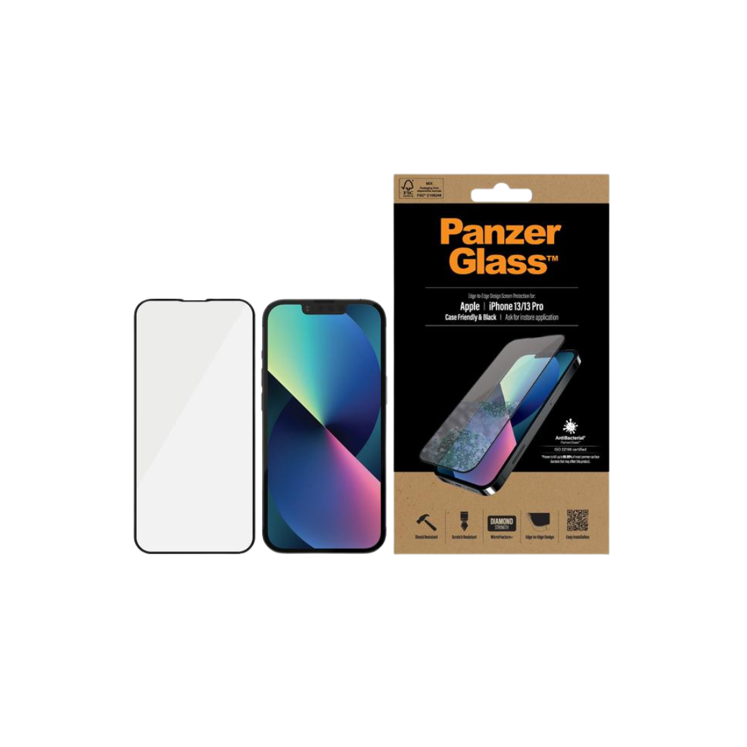 PanzerGlass Screen Protector for iPhone 13 Series - Black