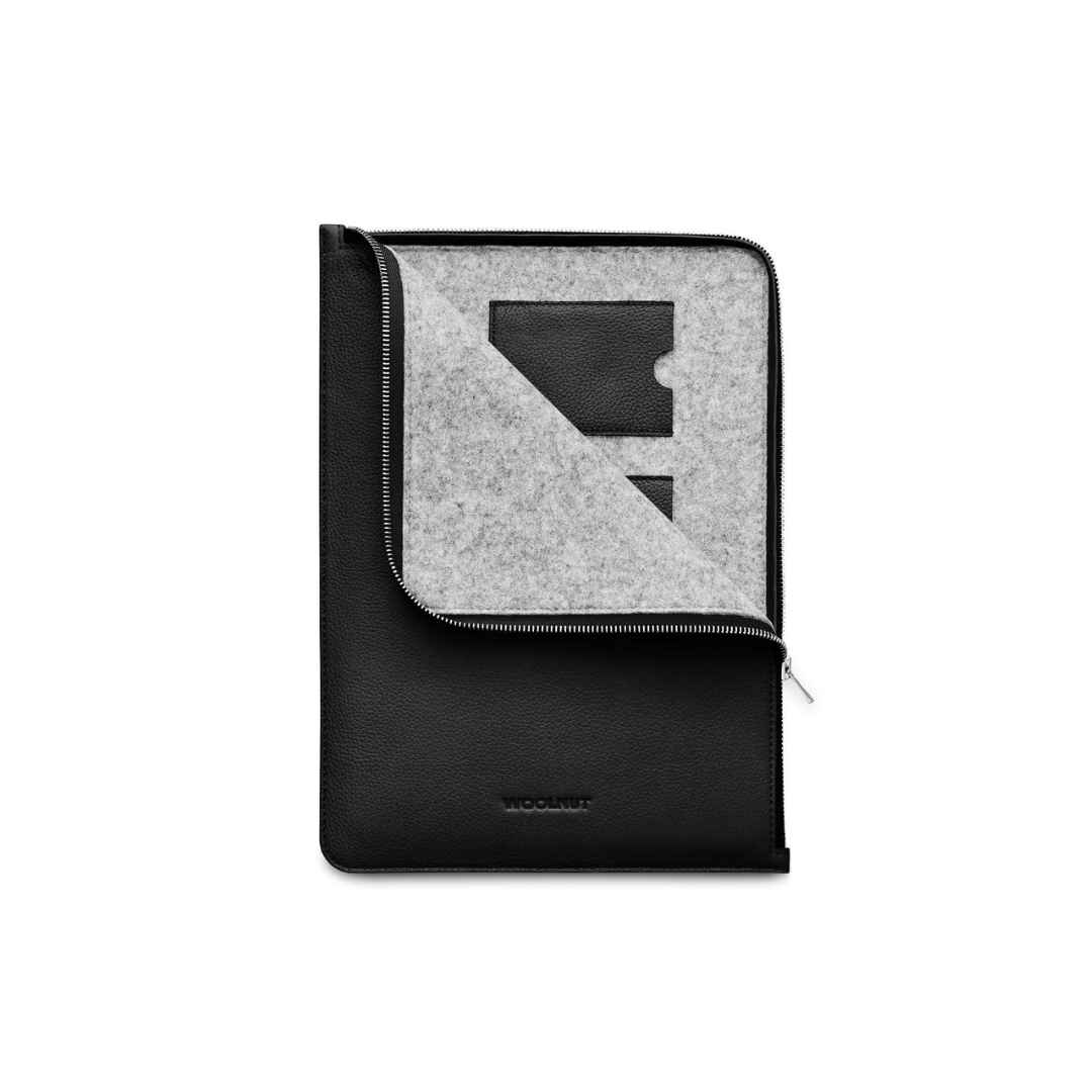 Woolnut Leather Folio for 14-inch MacBook Pro - Black