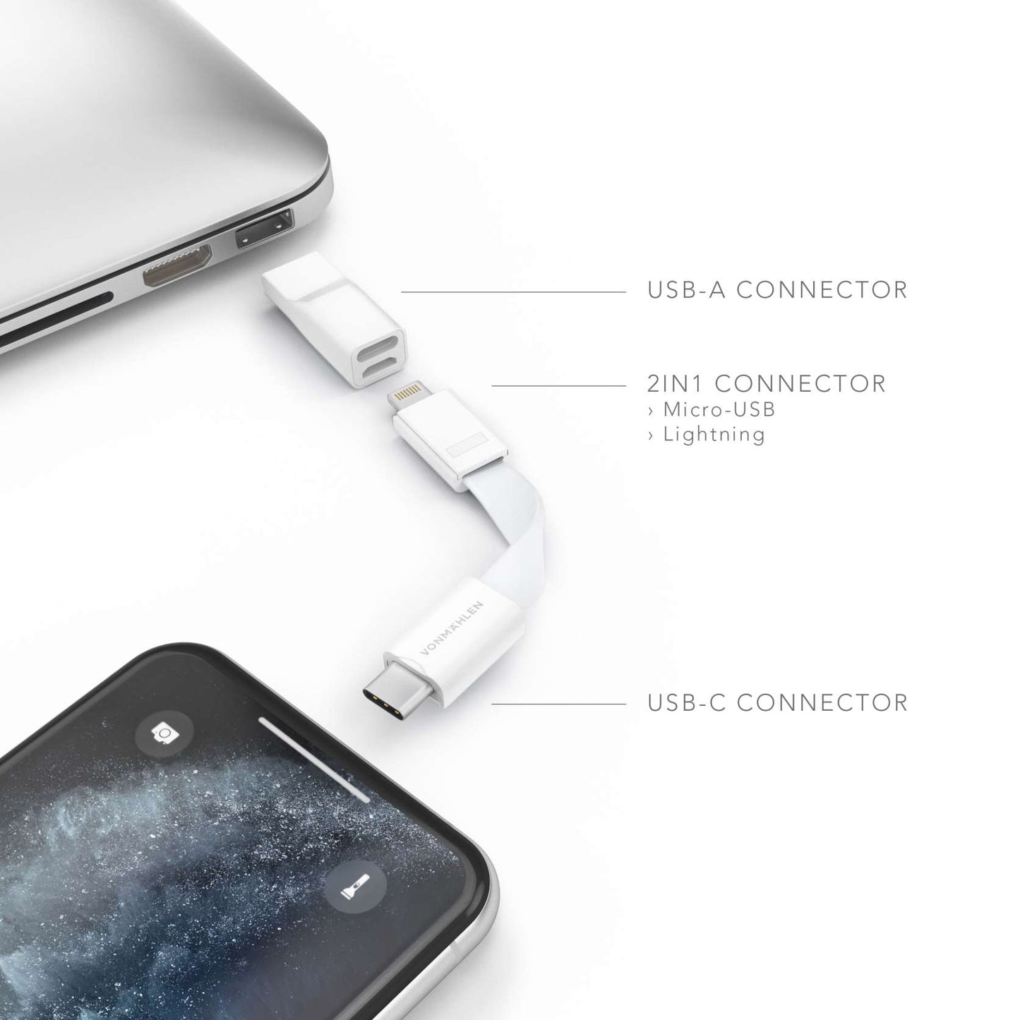 Vonmahlen High Five Keychain Lightning Cable