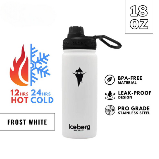 Iceberg Insulated Bottle 18oz with Sports Lid