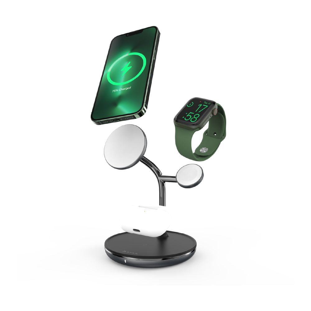 Adam Elements Omnia M3+ Magnetic 3-in-1 Wireless Charging Station