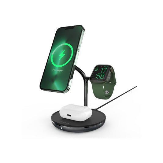 Adam Elements Omnia M3+ Magnetic 3-in-1 Wireless Charging Station