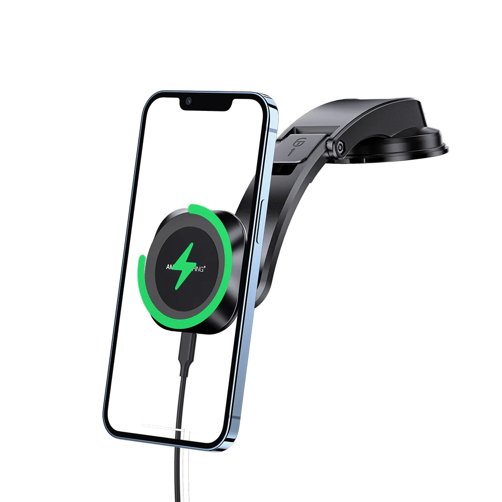 Amazing Thing 15W Speed Max Magnetic Wireless Car Charger with Gooseneck Design