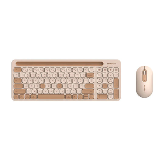 Micropack 3 Devices Wireless Keyboard & Mouse Combo - Cream