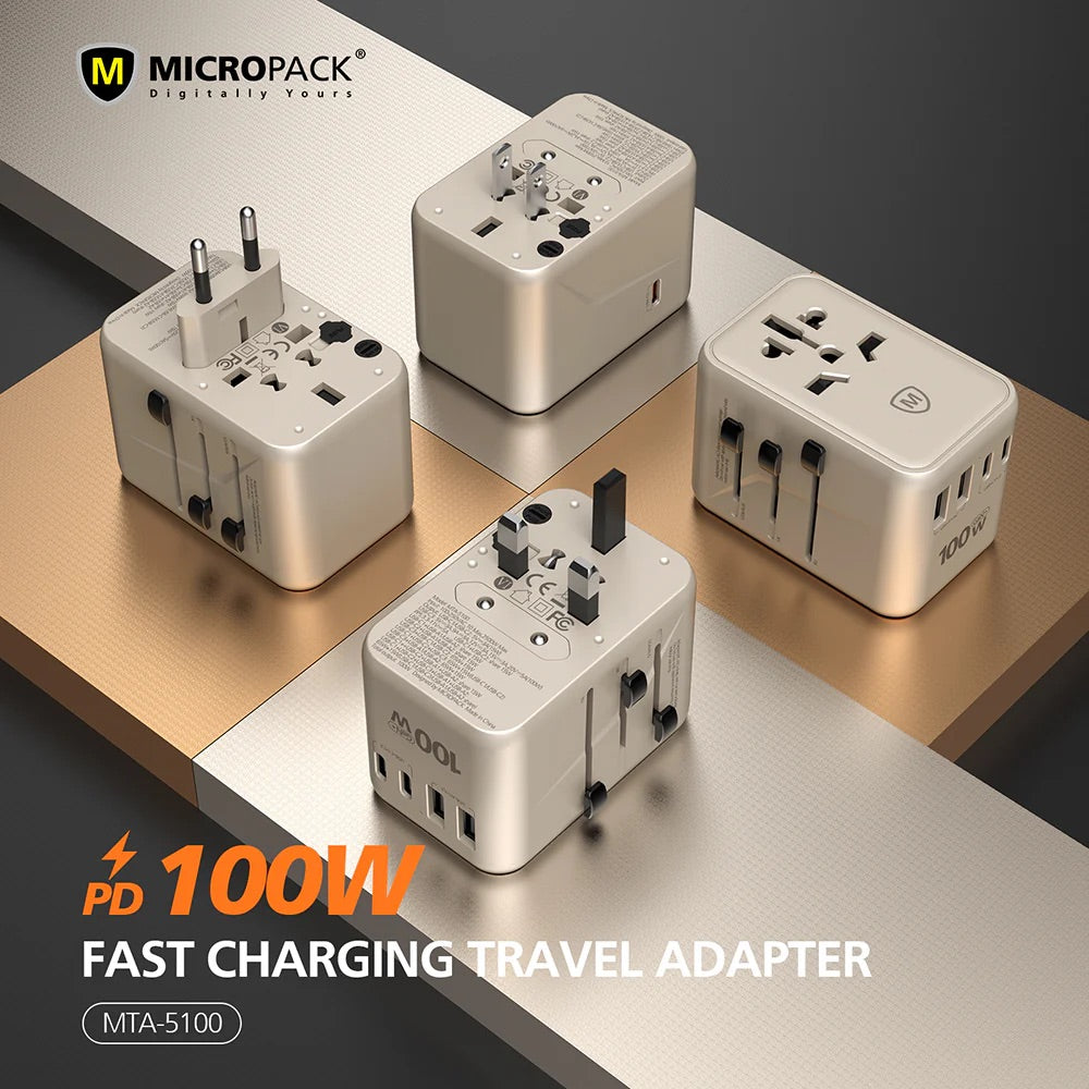 Micropack MTA-5100 100W GaN Travel Adapter