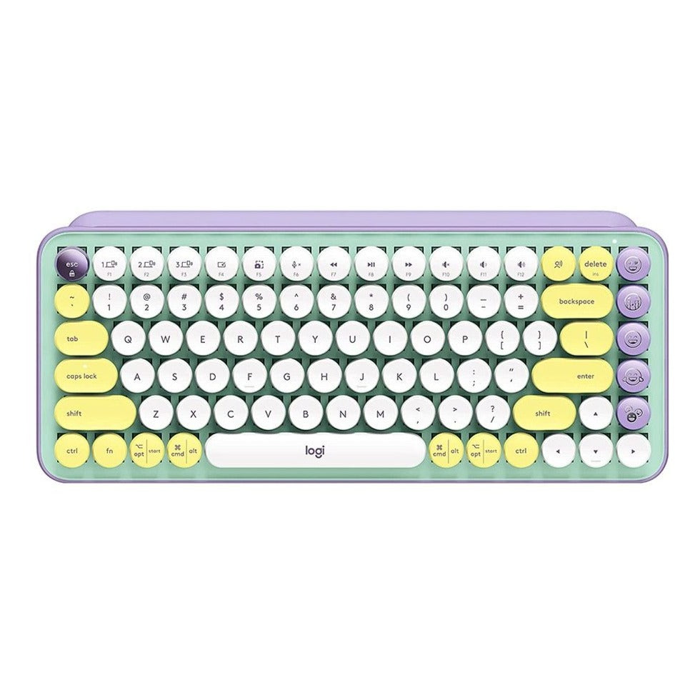 Logitech POP Keys Wireless Mechanical Keyboard with Customizable Emoji Keys