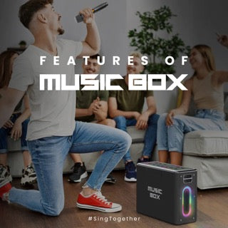 HiFuture MusicBox Wireless Karaoke with Microphones