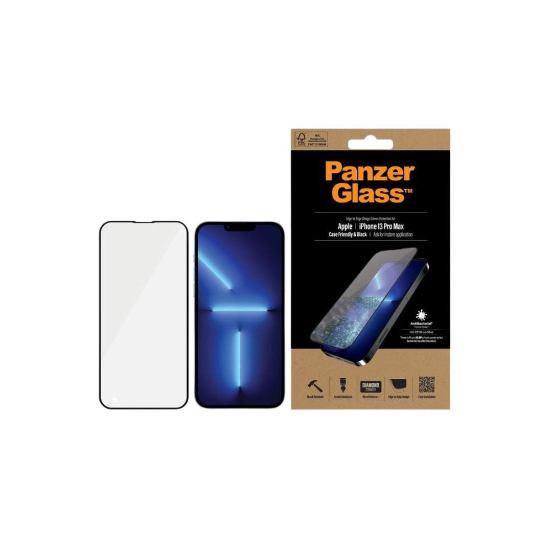 PanzerGlass Screen Protector for iPhone 13 Series - Black