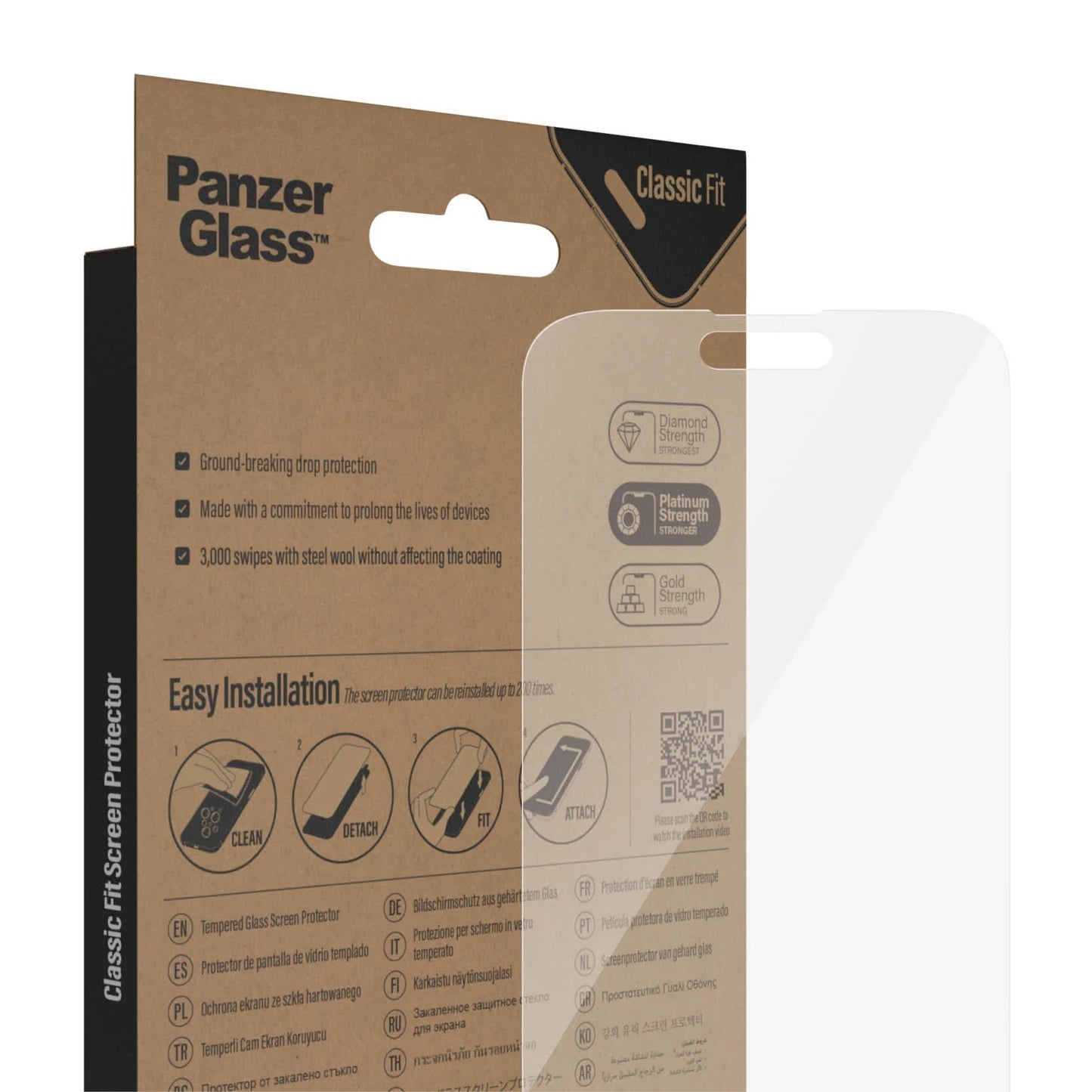 PanzerGlass Screen Protector for iPhone 14 Series - Classic Fit