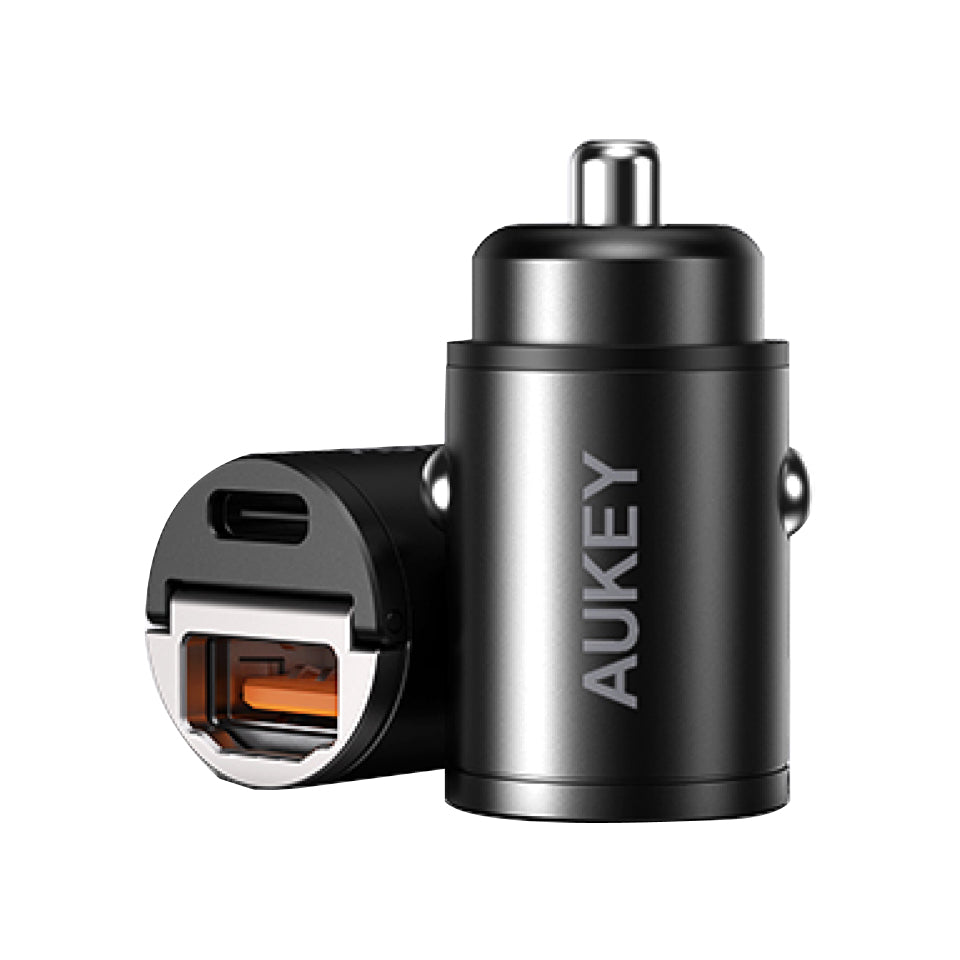 Aukey CC-A3 Dual Port PD3.0 QC3.0 Car Charger 4.8A 30W