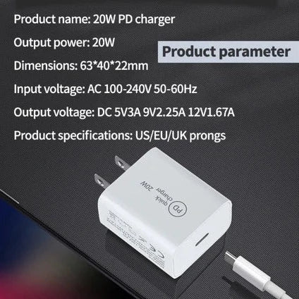 Jinya PD 20W Wall Charger US Plug