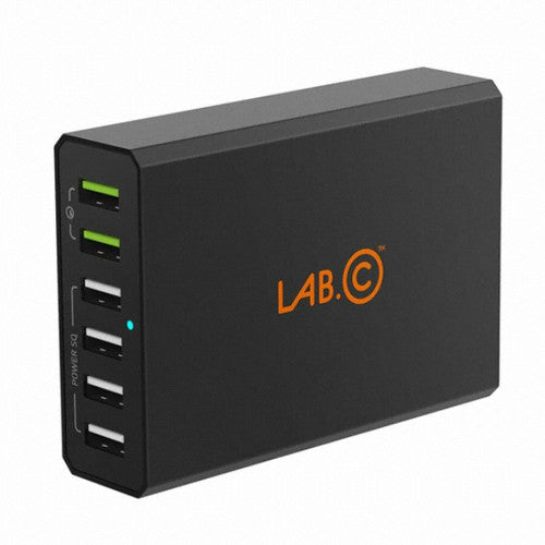 LAB.C X6 6-Port USB Wall Charger QC 3.0 60W